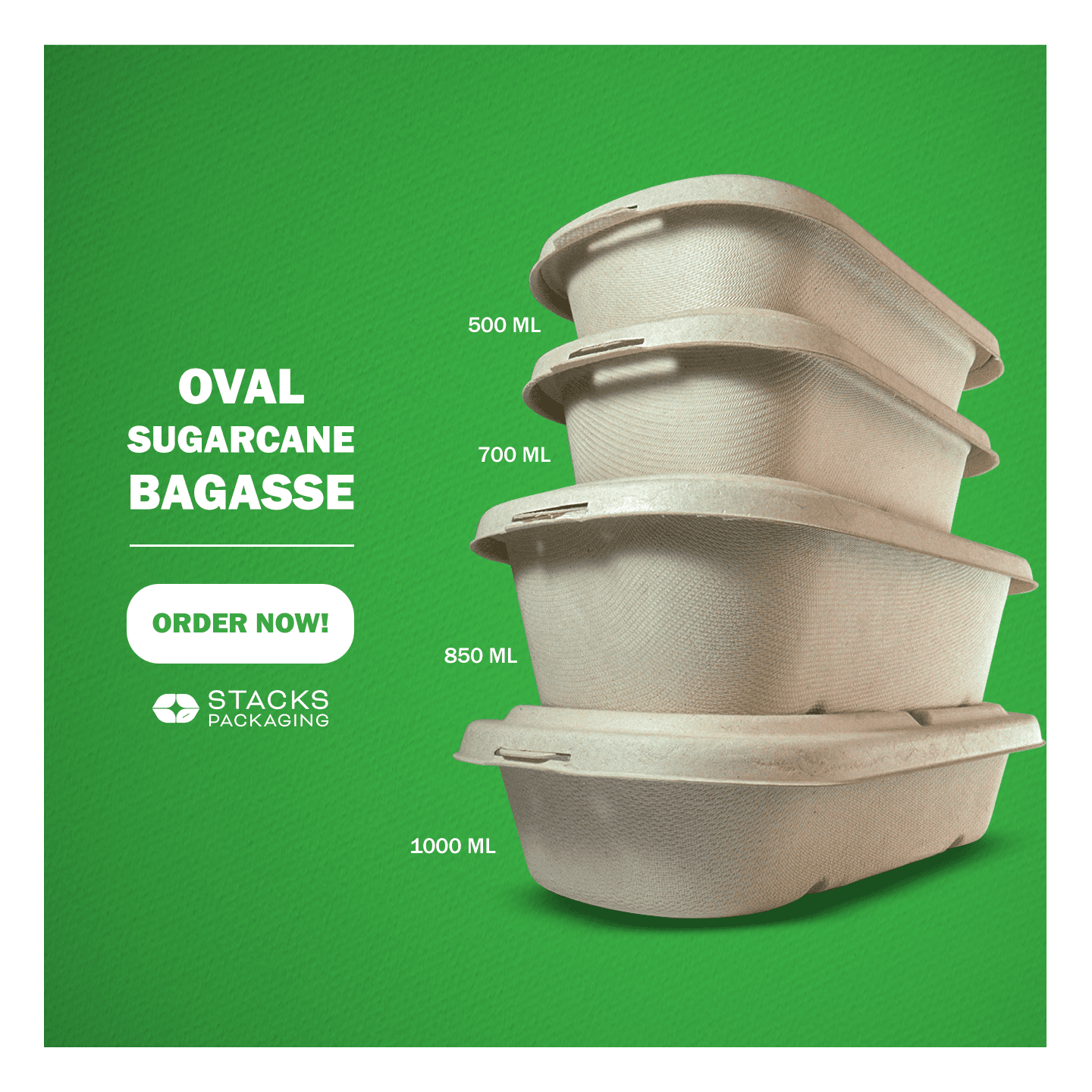 Sugarcane Bagasse Containers